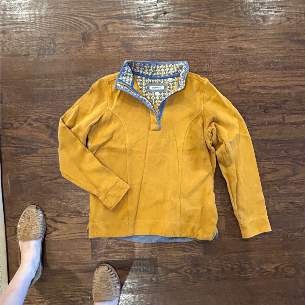 Orvis Yellow Quarter Zip S